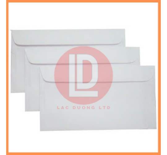 Bao thư trắng 12x22  keo 