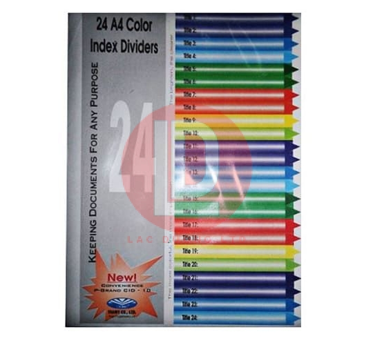 Bìa Phân Trang Nhựa Trà My 24 Số 