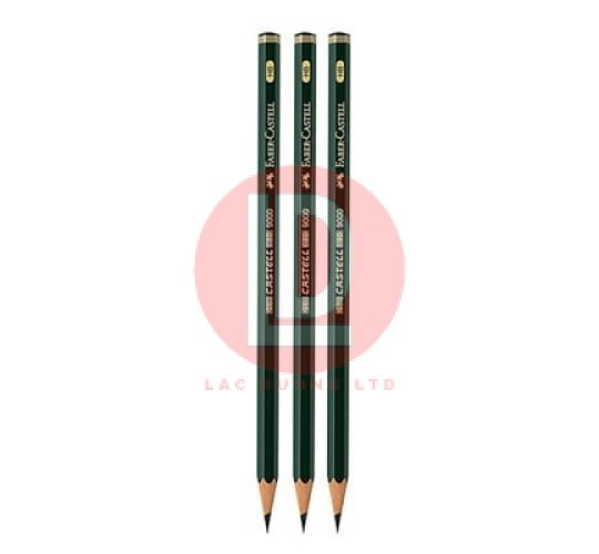 FABER-CASTELL-117133-BÚT CHÌ ĐEN CASTELL 9000 - HB (3 CÂY) 