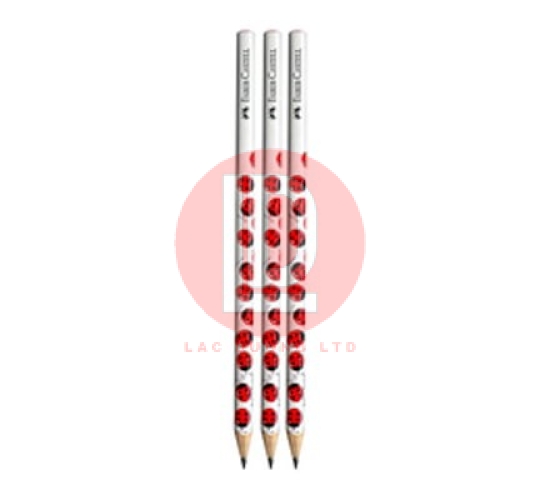 FABER-CASTELL-BÚT CHÌ ĐEN MOTIF LADY BUGU (3 CÂY) 