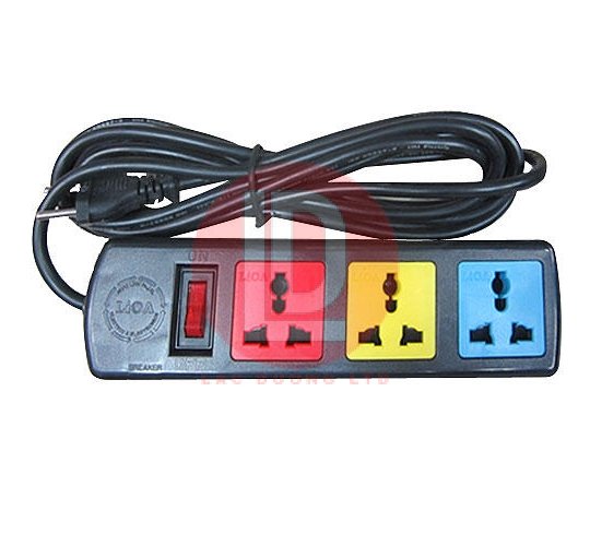 Ổ cắm điện 3 chấu - 3 lổ Lioa  